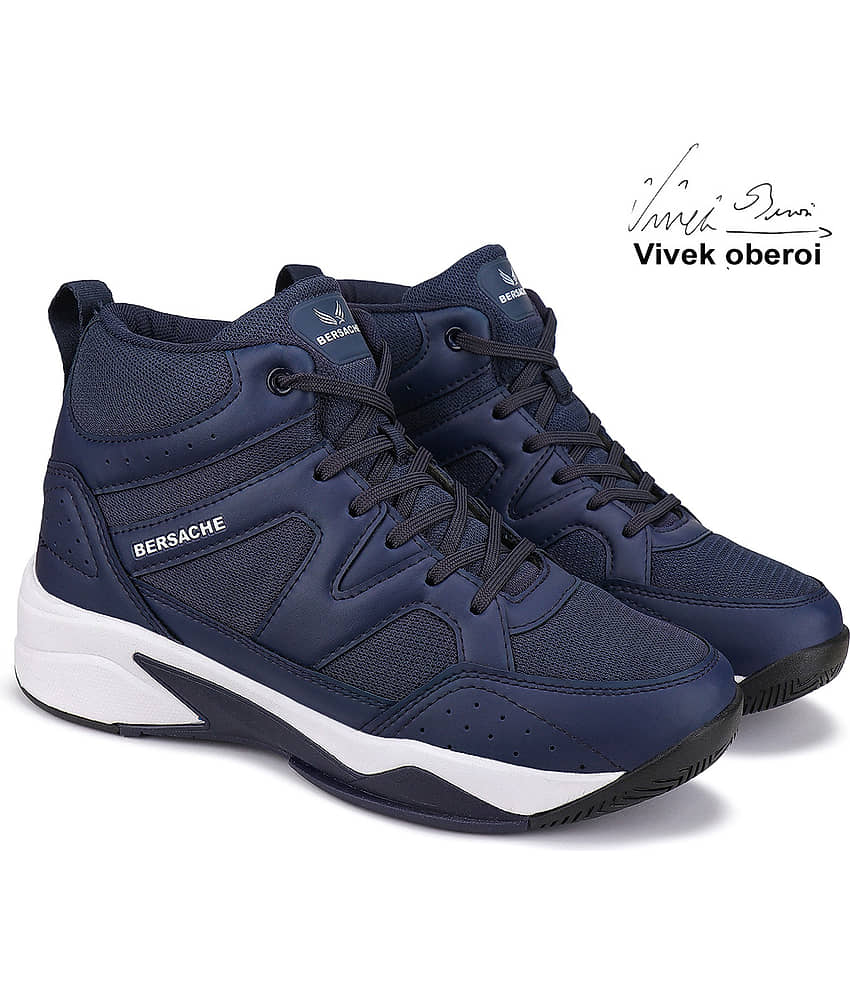 Bersache Blue Men's Trekking Shoes