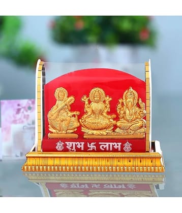 Awesome Craft Crystal Laxmi Ganesh Idol ( 7 cm )