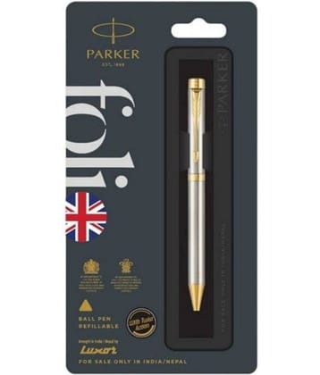 Parker Folio Stainless Steel Gt Ball Pen