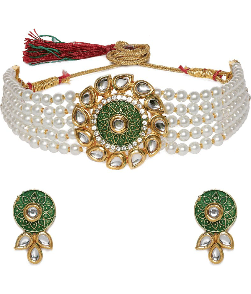 PUJVI - Multicolor Alloy Necklace Set ( Pack of 1 )