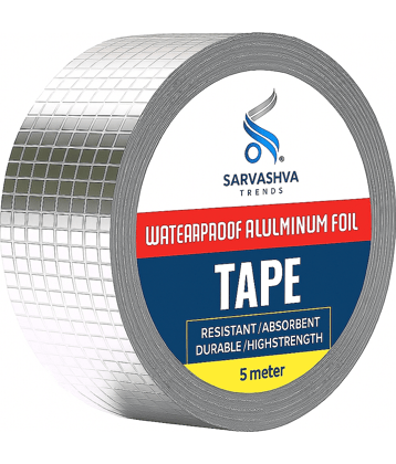 Leakage Repair Waterproof Tape for Pipe Leakage Roof Water Leakage Solution (5 Meter), Waterproof Leakage Repair Adhesive Aluminium Foil Butyl Tape for Pipe Roof, roof leakage tape, Adhesive Tape, Leakage Repair Tape, Waterproof Leakage Repair tape