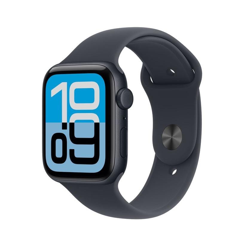 Apple Watch SE GPS + Cellular 44mm Midnight Aluminium Case with Midnight Sport Band - S/M