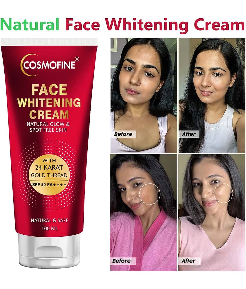 COSMOFINE White Face Cream, Goree Whitening Cream Day Cream All Skin Type Kesar (100 ml)