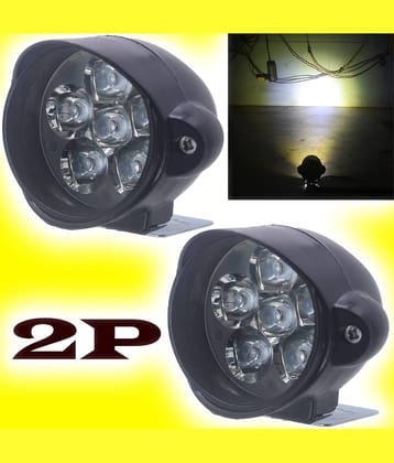 JMALL Front Left & Right Fog Light For All Car and Bike Models ( Set of 2 )