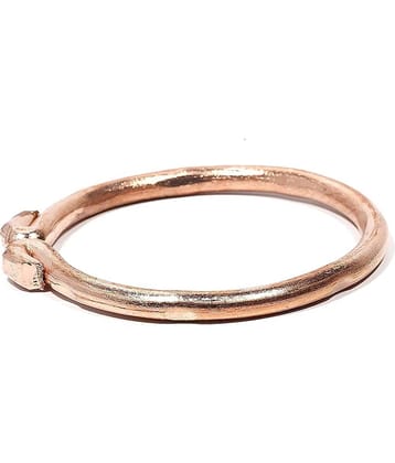 copper Tube Design Open Ended Adjustable Kada Bangle,Fashionable Copper Kada for Men and Women