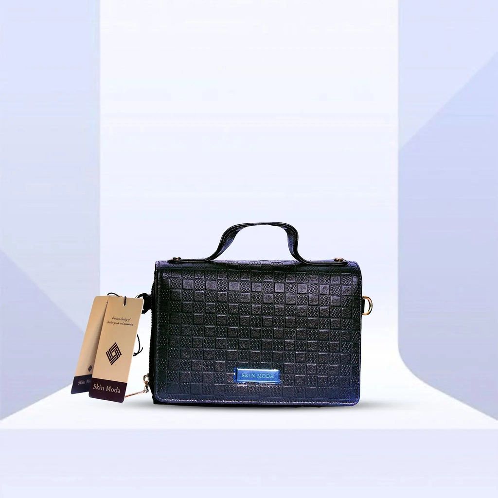 Stand out with this Super Embossed Bricks Print Leather Bag Handbag for Women