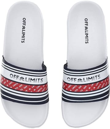 OFF LIMITS - White Men's Slide Flip Flop