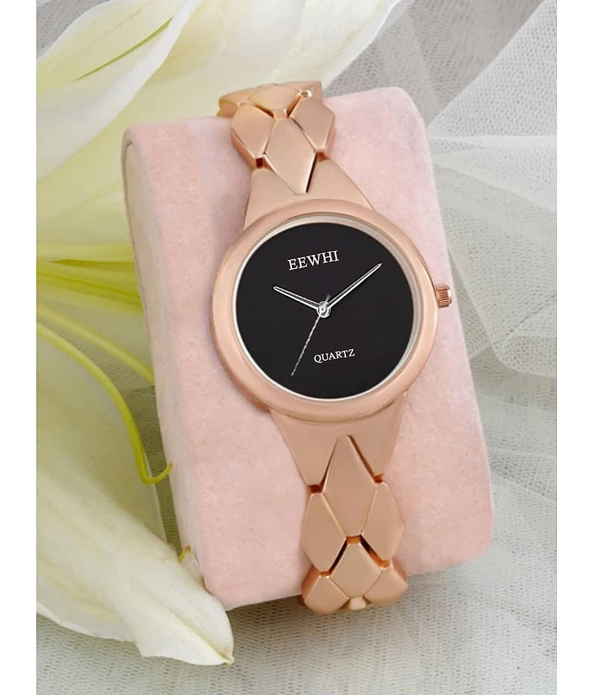 EEWHI Rose Gold Metal Analog Womens Watch