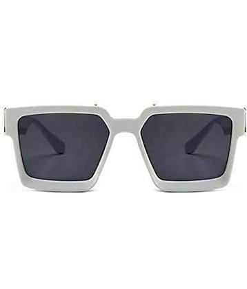 Kanny Devis - White Rectangular Sunglasses ( Pack of 1 )