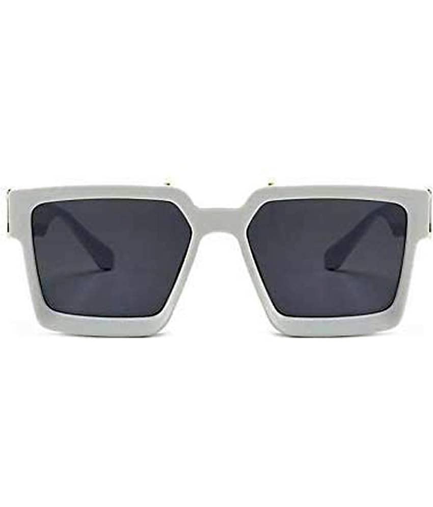 Kanny Devis - White Rectangular Sunglasses ( Pack of 1 )