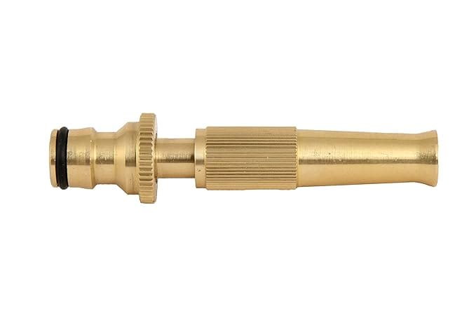 DIVINE TREE 16 mm Brass Gun Water Spray Nozzle Connector for Garden Hose Pipe