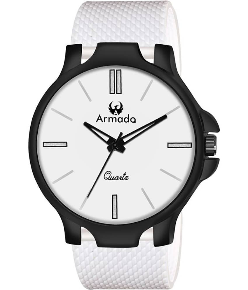 Armado White Silicon Analog Men's Watch