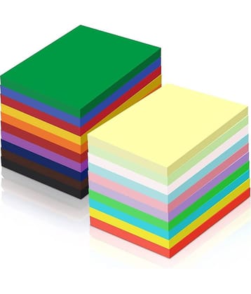 ECLET A4 100 Coloured Sheets (10 Sheets each color)Copy Printing /Art and Craft Paper Double Sided Coloured Origami Folding DIY Craft Smooth Finish use in Home, School, Office Stationery Children's Day Gift, Birthday Gift, Party Favors,christmas decor etc