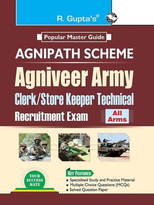 Agnipath : AGNIVEER ARMY (Clerk/Store Keeper Technical) Indian Army Exam Guide [Paperback] [Sep 01, 2025] RPH Editorial Board