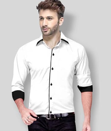 P&V CREATIONS - Blue Cotton Slim Fit Men's Casual Shirt (Pack of 1 )