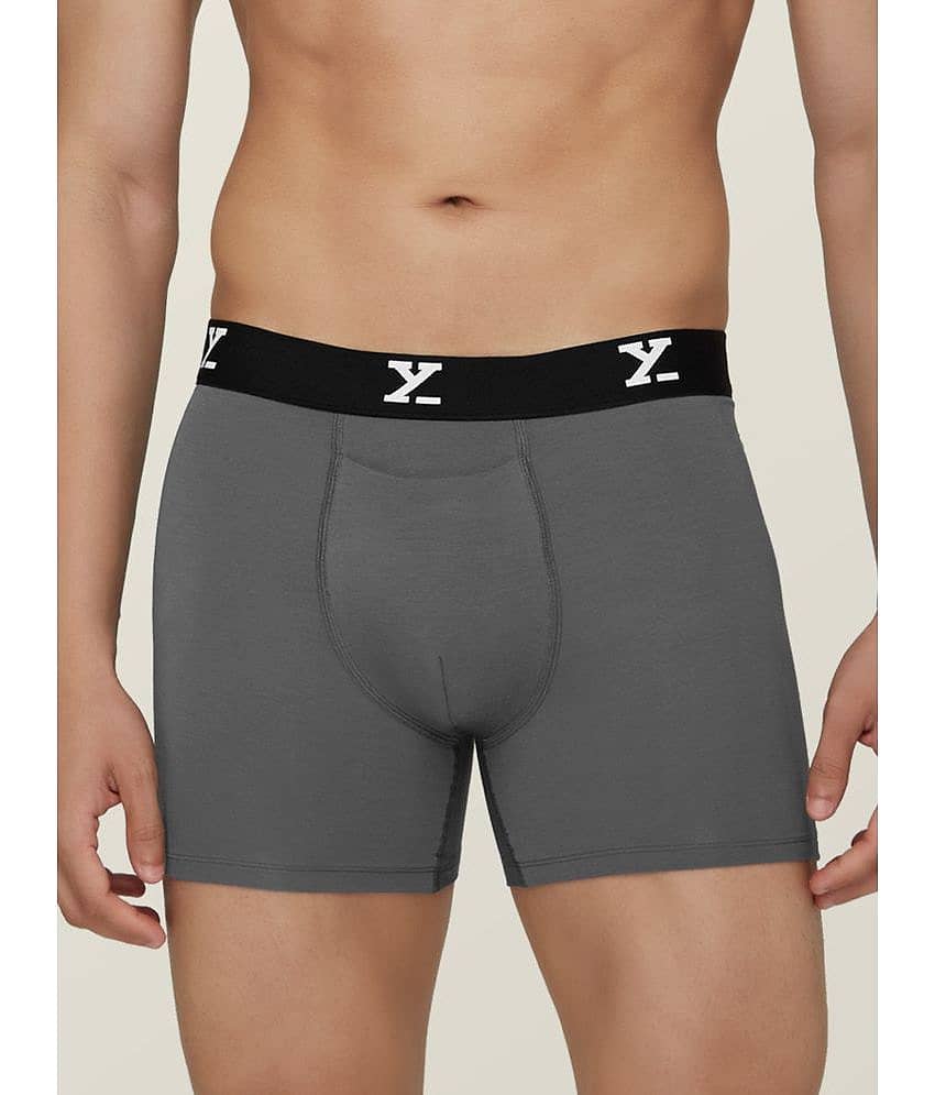 XYXX Pack of 1 Modal Trunks For Men's ( Grey Melange )