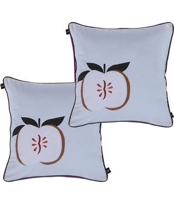 Hugs'n'Rugs Cotton White Cushion Covers Pack of 2 (40 x 40 cm ) 16 x 16