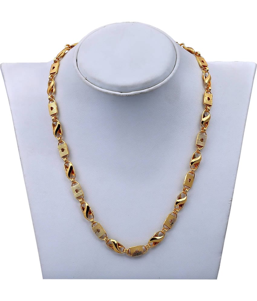 Shankhraj Mall Gold Plated Mens Necklace Chain-1002