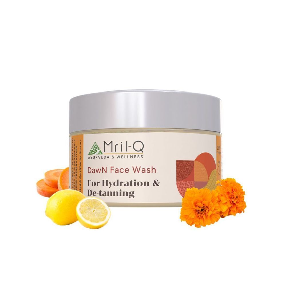 MrilQ DawN Face Wash | Cleansing & Hydration | Glow Enhancing | De-tan |Daily Use | Normal to Dry skin