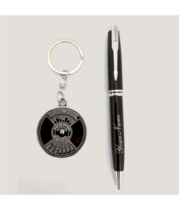 50 Years Calendar Keychain Set with pen Key Chain