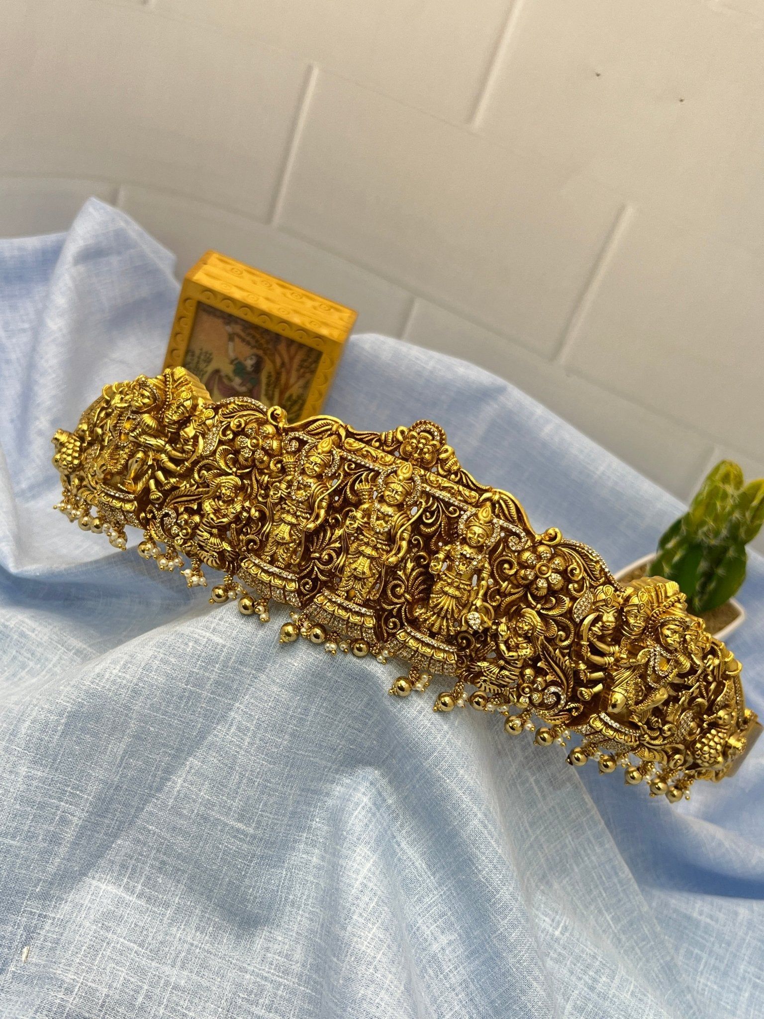 Antique Vaddanam Kamarbandh 6813-24 to 44 adjustable