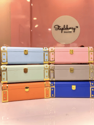 Customized Name Trunk Box | Trunk Box | Name Trunk Box-Pastel Blue