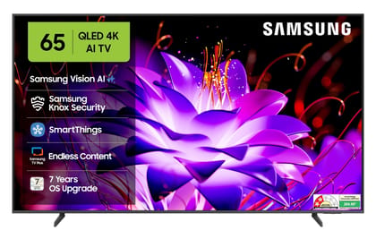 Samsung 163 cm (65 inches) Vision AI 4K Ultra HD Smart QLED TV QA65QEF1AULXL Samsung 163 cm (65 inches) Vision AI 4K Ultra HD Smart QLED TV QA65QEF1AULXL - Titan Gray / 65 inches