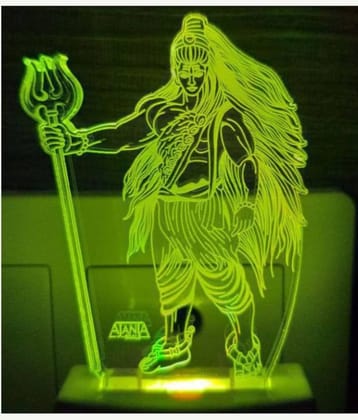 SUPER AJANTA NILKANTH MAHADEV SHIVSANKER 2097 Night Lamp Multi - Pack of 1
