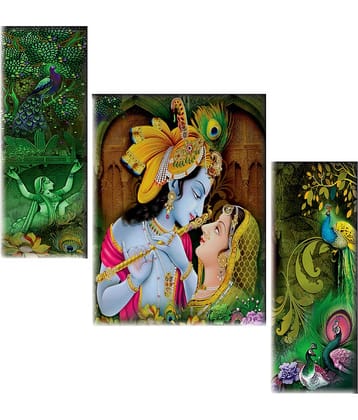 Saf Radha krishna modern art MDF Painting Without Frame