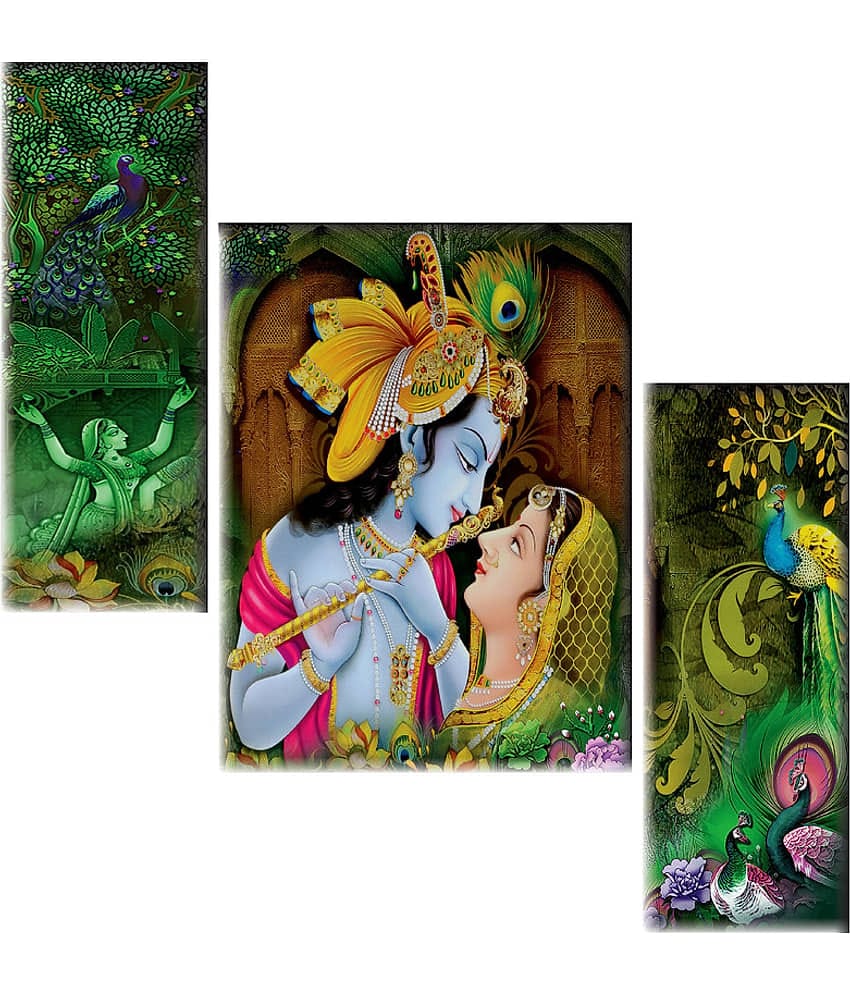 Saf Radha krishna modern art MDF Painting Without Frame