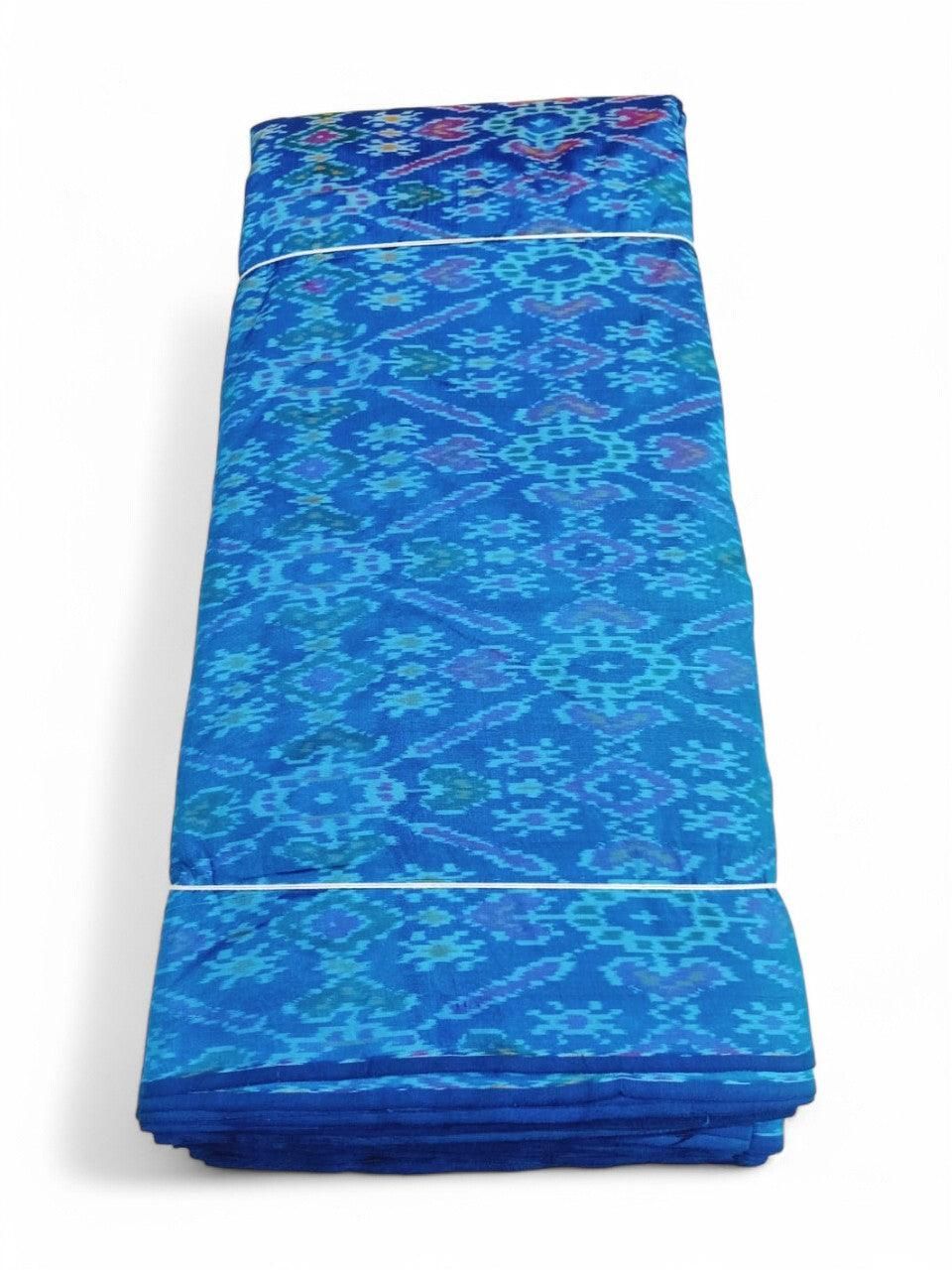 IKAT SILK FABRIC ANANDA BLUE FABRIC-1.5 Meeter
