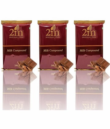 2M Milk Chocolate Compound Slab Assorted Chocolates 500 g