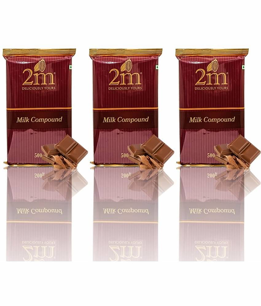 2M Milk Chocolate Compound Slab Assorted Chocolates 500 g