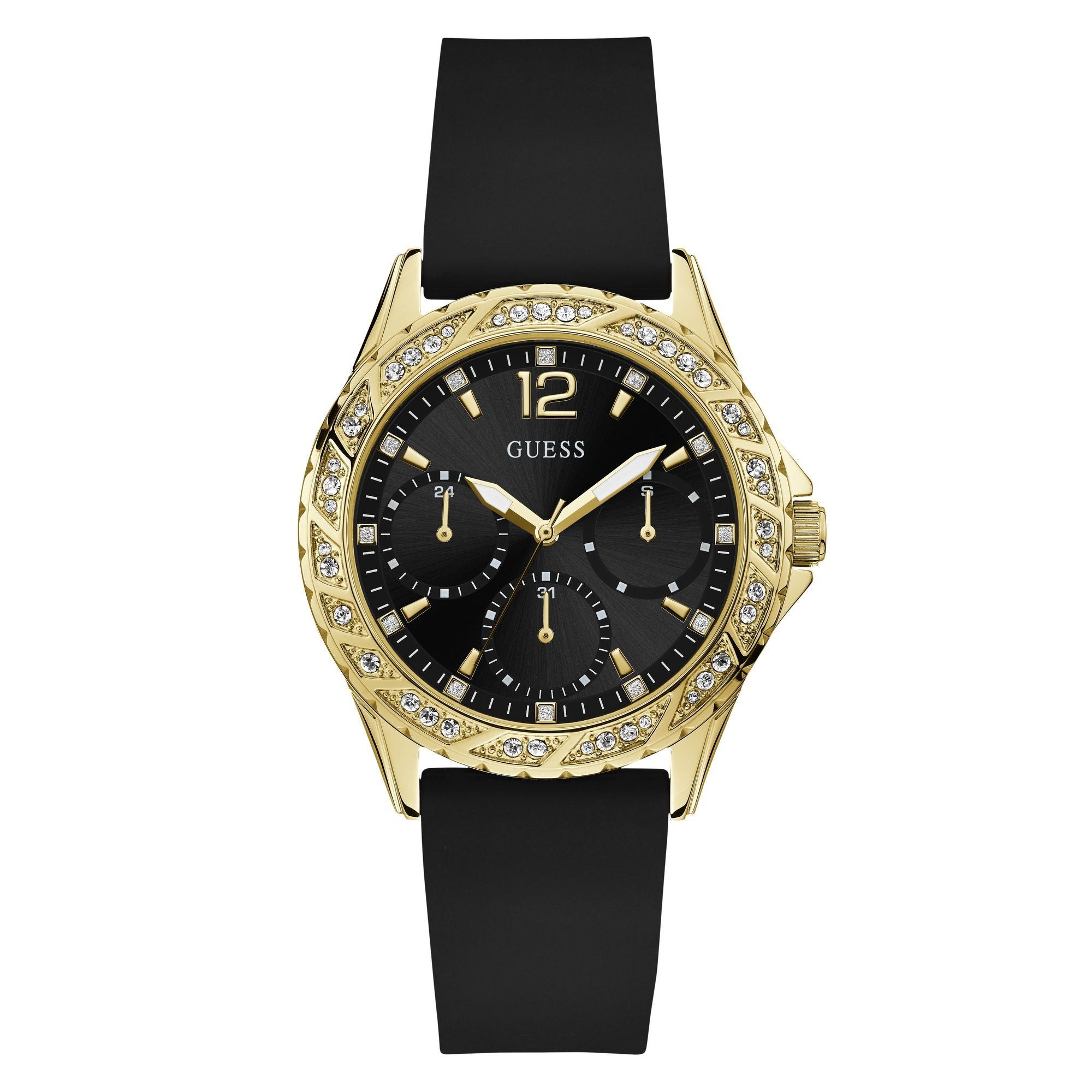 Guess Black Dial Women Analog Watch - U1096L3M-Black