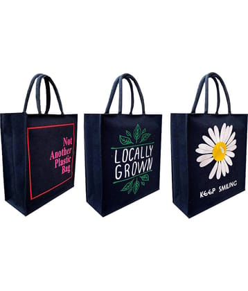 ENSAC - Jute Black Lunch Bag