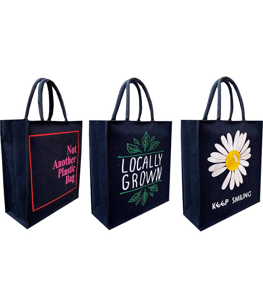ENSAC - Jute Black Lunch Bag