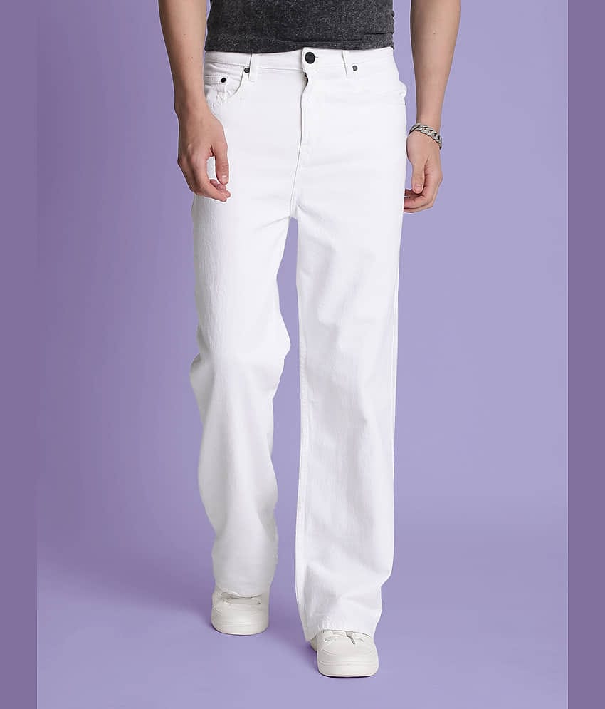 Bene Kleed Clean Look Men's Jeans - White ( Pack of 1 )