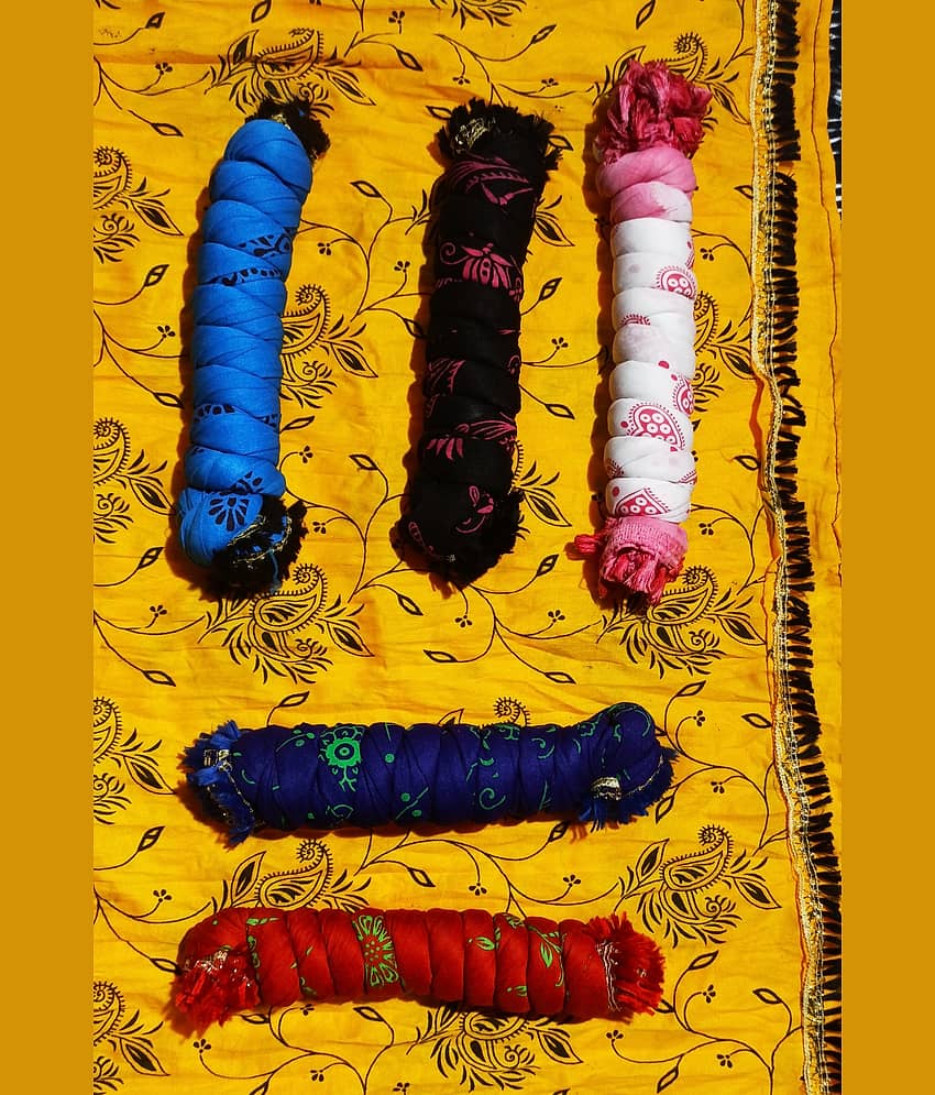 D1 DIFFERENT ONE Multicolor Cotton Women's Dupatta - ( Pack of 5 )