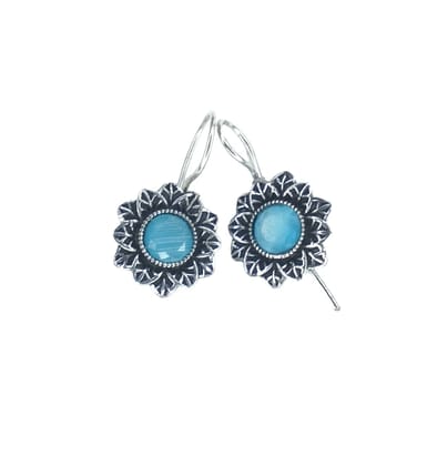 Sabhyasha Oxidized Silver Earrings