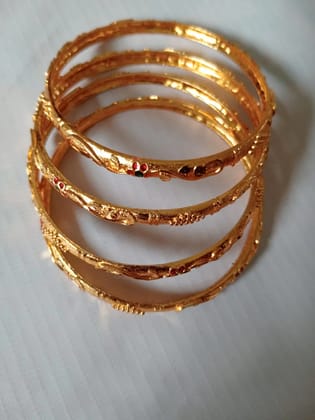 Sleek Goldplated Bangles Set