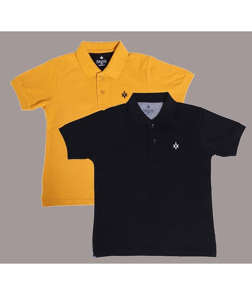 NEUVIN Pack of 1 Boys Cotton Blend T-Shirt ( Multi Color )