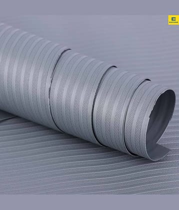 EASYHOME Multipurpose 45cm x 5m Waterproof EVA Lines Anti Slip Mat for Kitchen, Bathroom Cabinet Kitchen Drawer Shelf Mats Liner Sheets Roll, Non-Slip Fridge Mat, Table Mat (45cm x 5 Mtr Roll, Grey)