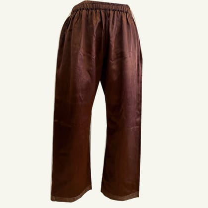 Mashru silk pants with embroidery-XS