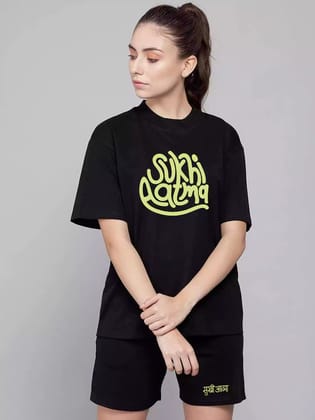 SALT - Black Sukhiaatma Unisex Oversized Co-ord-S-42