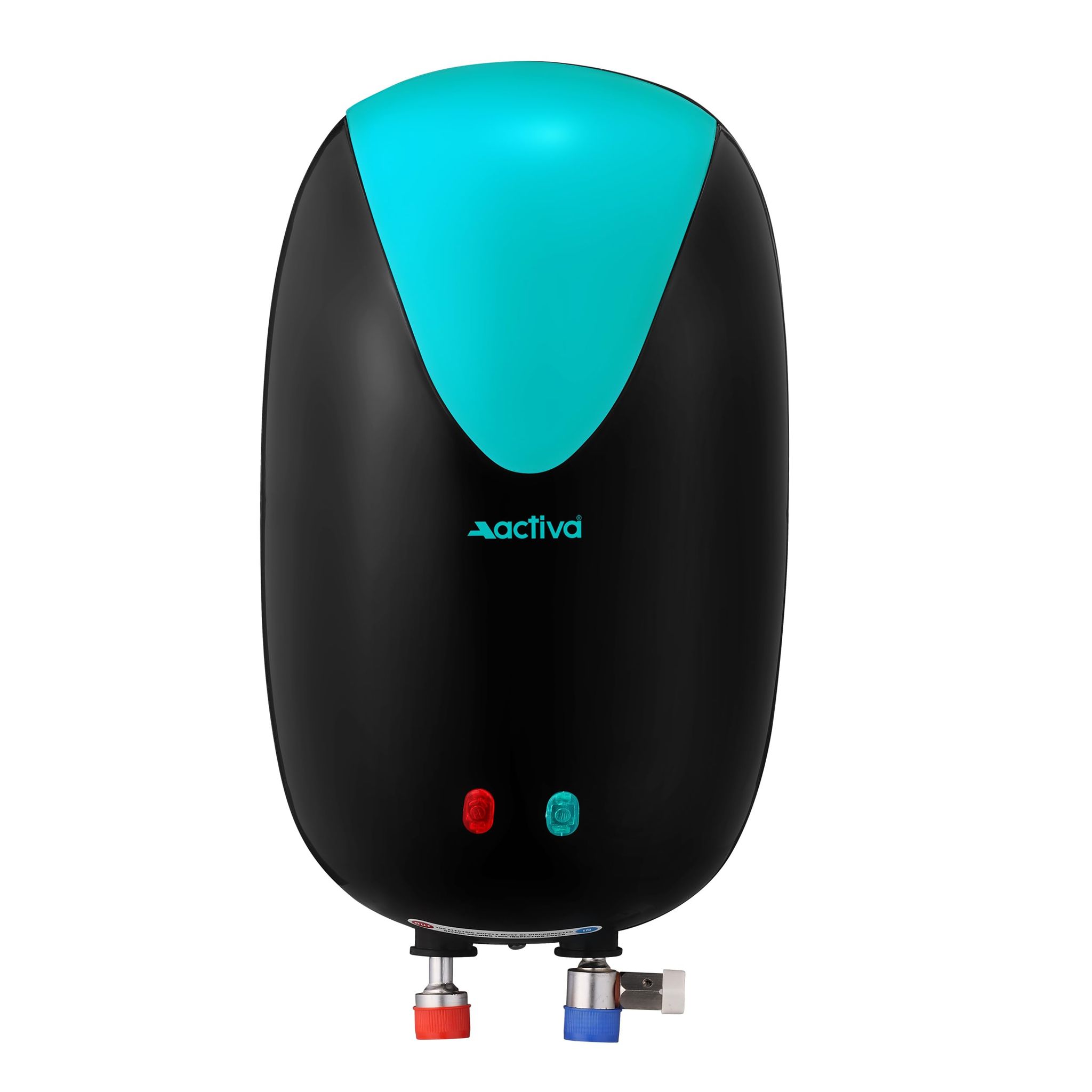 ACTIVA 3L Instant Water Heater Geyser 3kW ISI Copper Element 304L SS Tank Anti Rust Coating Auto Cut Off ABS Body BEE 5 Star Fast Heating Compact Bathroom Kitchen Use 5 Year Warranty Green Black ACTIVA 3L Instant Water Heater Geyser 3kW ISI Copper Elemen