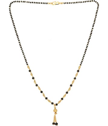 AanyaCentric Golden Mangalsutra ( Pack of 1 )