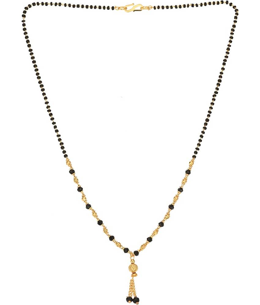 AanyaCentric Golden Mangalsutra ( Pack of 1 )