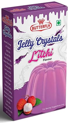 Butterfly Instant Jelly Crystals, 100g (Litchi)  by Butterfly Dessert Mixes and Bakery Needs.