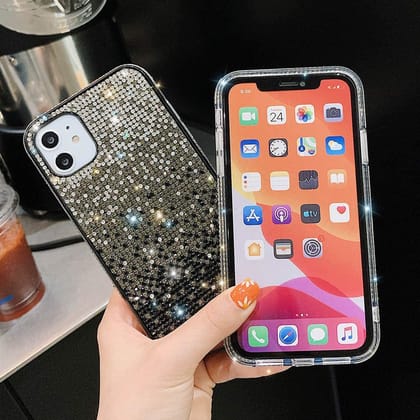 Black Rhinestones Bling Luxury Cover-iPhone 11