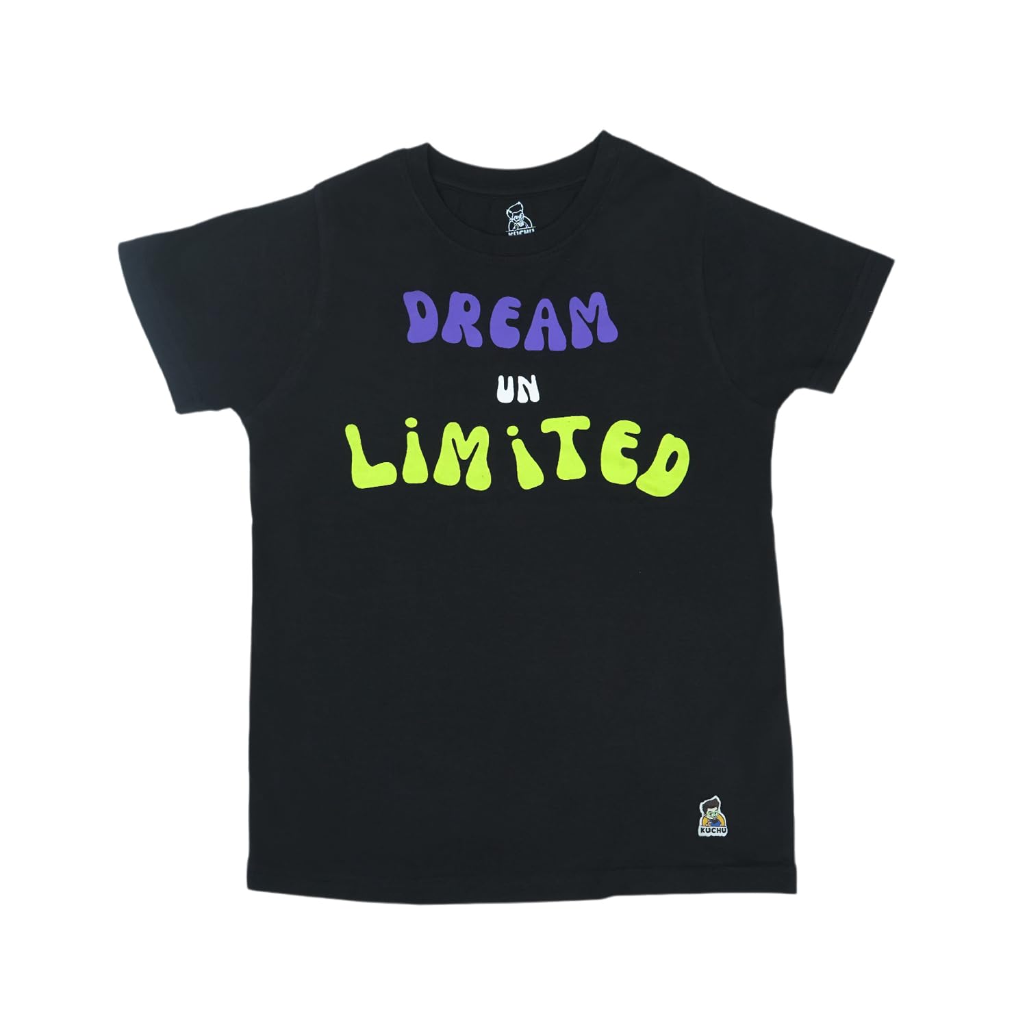 KUCHU Kidsโ Unisex T-Shirt for kids - Dream Unlimited Digital Print | Soft Cotton-Modal Blend | Ultra Comfortable, Breathable & Stylish Casual Wear for Boys & Girls
